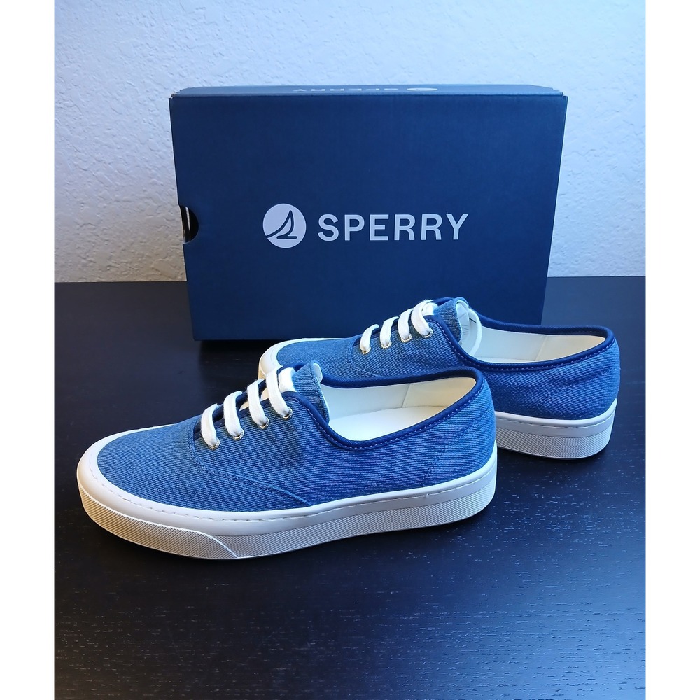 Sperry Candy CVO Denim Blue Women's Fashion Sneakers 9.5 16985283